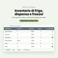 Inventario di frigo, dispensa e freezer