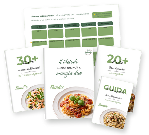 Mockup dei 5 PDF di Presto in Tavola